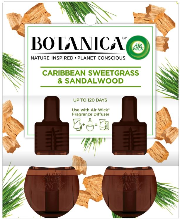 AIR WICK® Botanica Scented Oil - Caribbean Sweetgrass & Sandalwood (Discontinued)